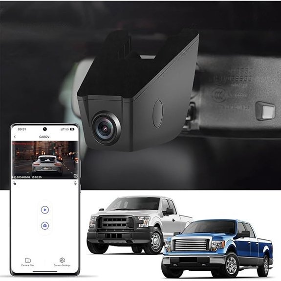4K Dash Cam for Ford F-Series (2018–2025)