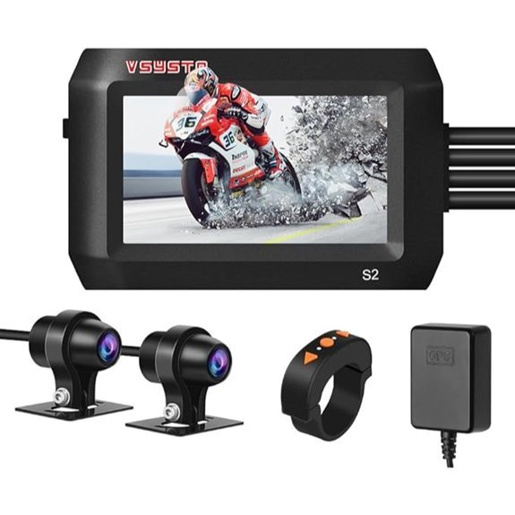 VSYSTO 3 WiFi Motorcycle Dash Cam (1080P)