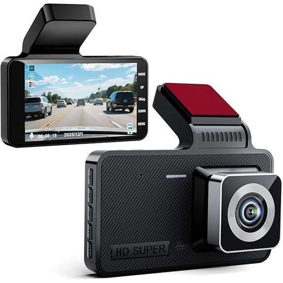 1080p HD Car Dash Cam with Super Night Vision