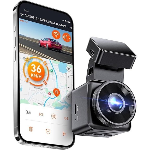 Vantrue E1 Lite 1080P Dash Cam with Night Vision