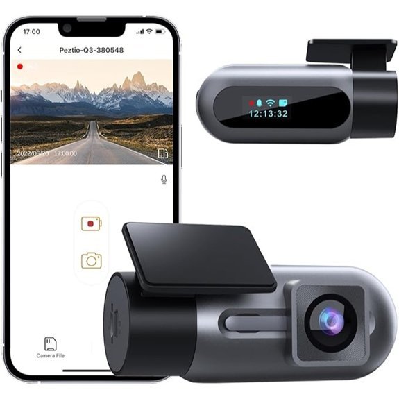 Dash Cam FHD 1080P with Night Vision and WiFi
