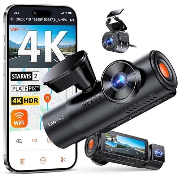 Vantrue N4 Pro S 4K 3 Channel Dash Cam