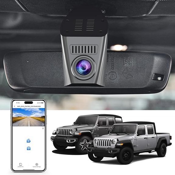 4K Dash Cam for Jeep Gladiator & Wrangler