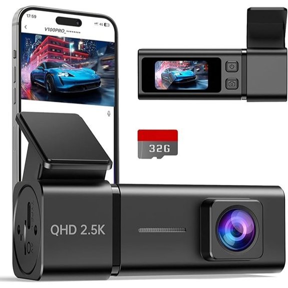 2.5K Front Dash Camera for Cars with App
