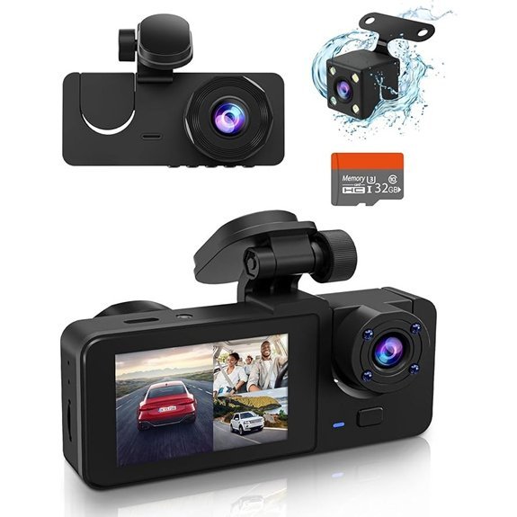 4K Full HD Triple Dash Cam for Cars