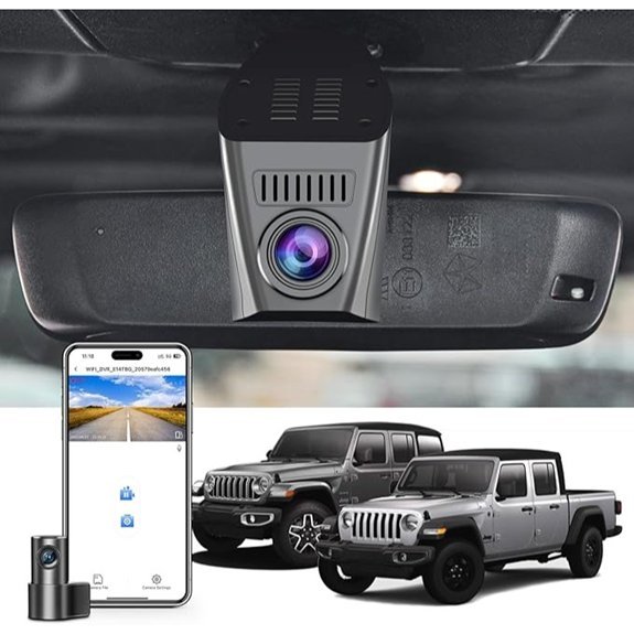 4K & 1080P Dash Cam for Jeep Gladiator & Wrangler