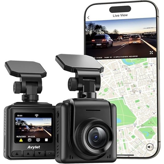 2K WiFi Dash Cam with GPS & Parking Monitor