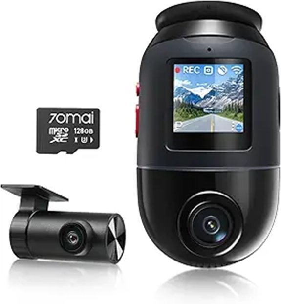 70mai 4K Dual Dash Cam Omni X800
