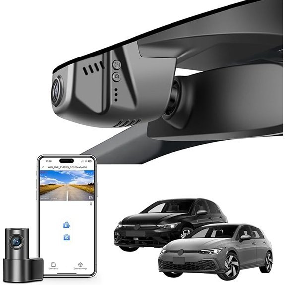 4K Front & 2K Rear Dual Dash Cam for VW Golf