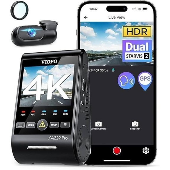 VIOFO A229 Pro 4K+2K Dual Dash Cam