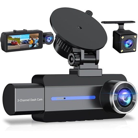 Dash Cam Front and Rear 2.5K with 32GB Card