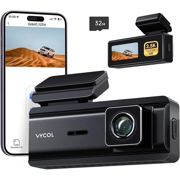Dash Cam 2.5K WiFi with 32GB Card