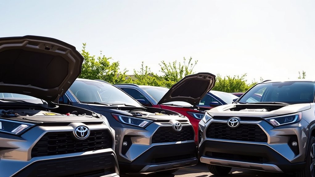 hybrid four cylinder rav4 models