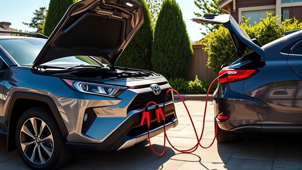 hybrid jump starting precautions advised