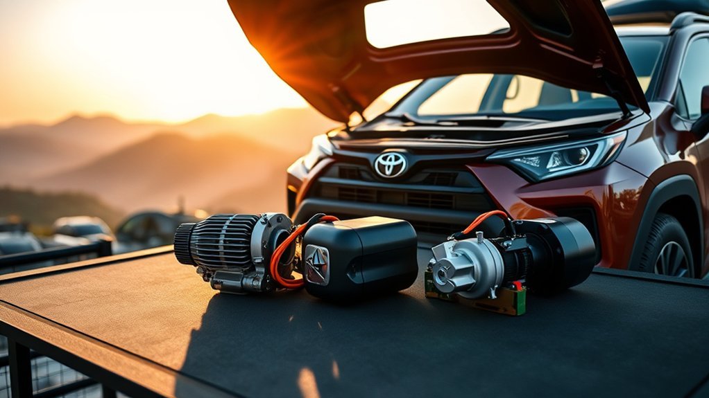 hybrid vs conventional rav4 engines