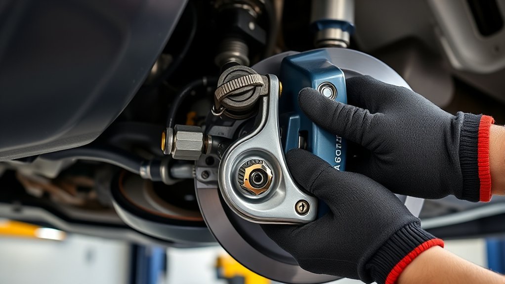 inspect handbrake components carefully