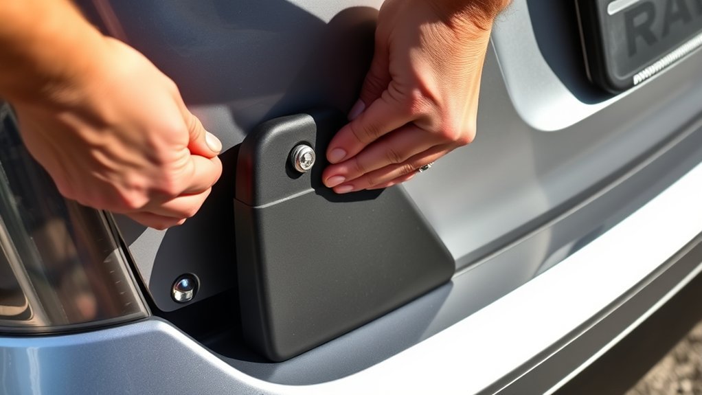 install mud flaps easily