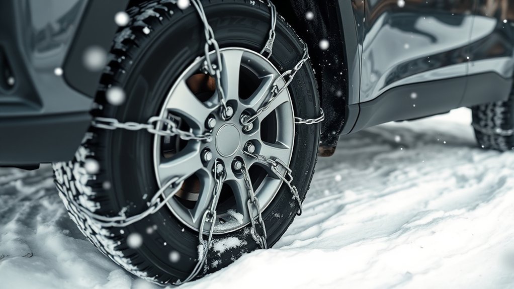 installing snow chains correctly