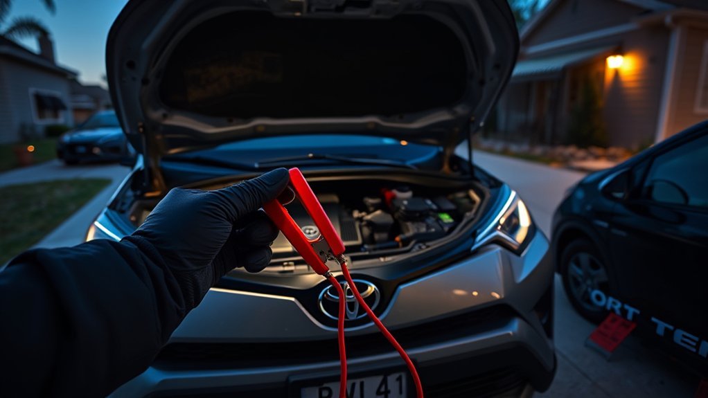 jump start rav4 safely