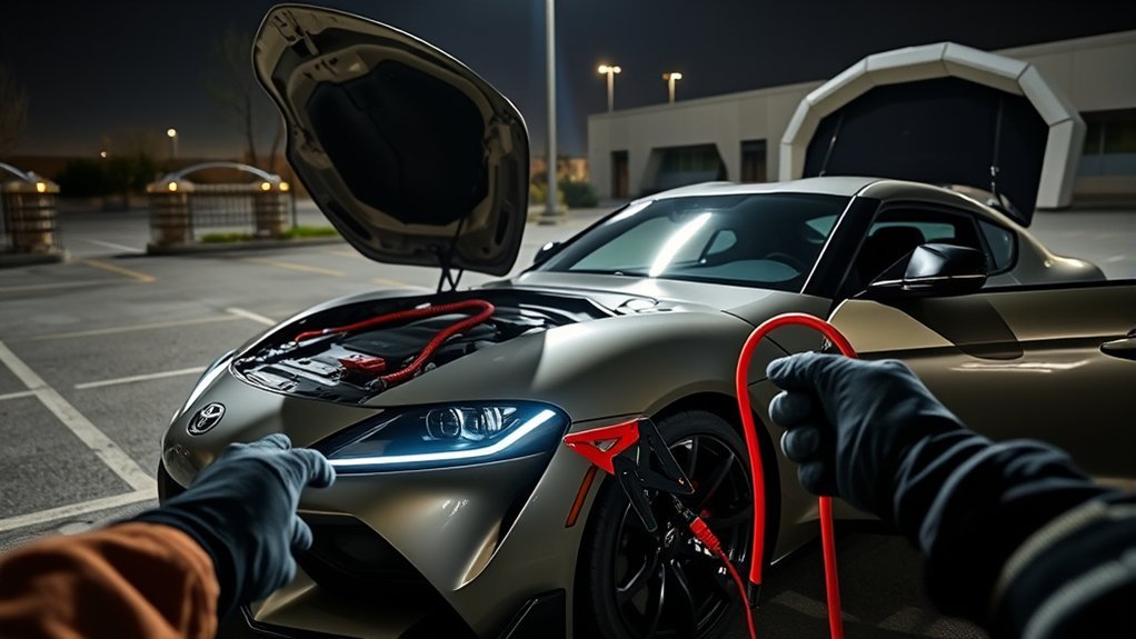 jumpstart toyota supra safely