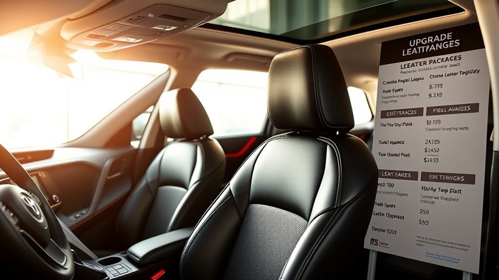 leather upgrade options explained