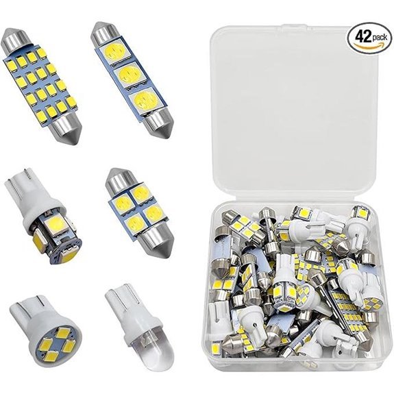 42 PCS LED Automotive Interior Light Replacement Kit