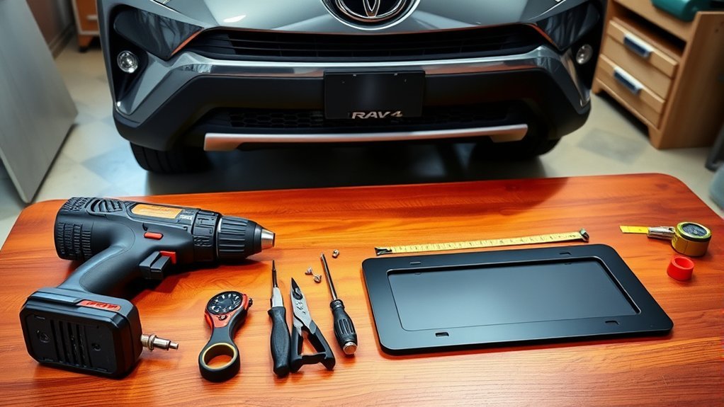 license plate bracket installation