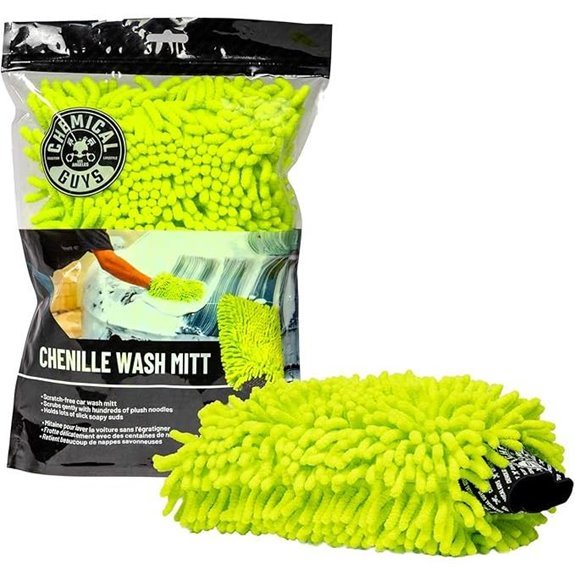 Chemical Guys Chenille Microfiber Wash Mitt - Lime Green