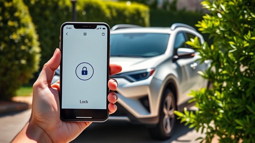 lock toyota rav4 remotely