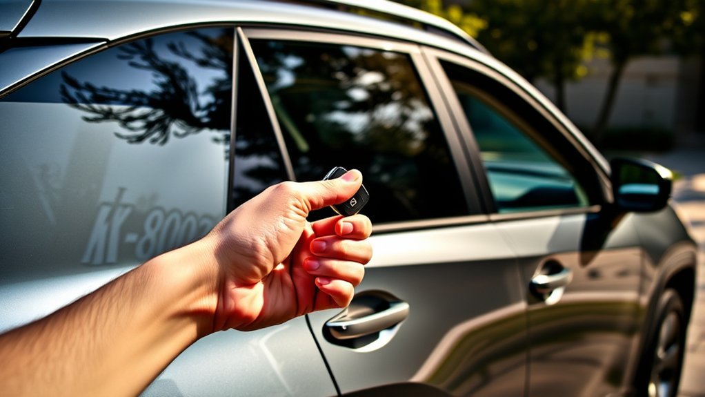 locking rav4 with keys inside