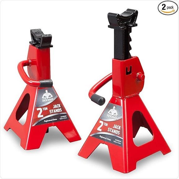 Low Profile 2 Ton Car Jack Stands (2 Pack)