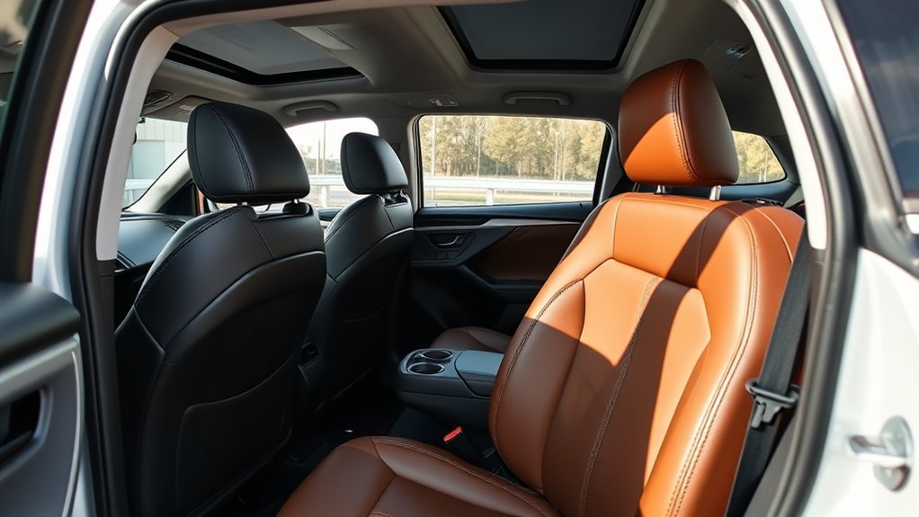 luxurious leather like seating options