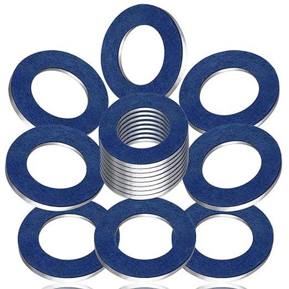 25-PCS M12 Oil Drain Plug Gasket Washer Set