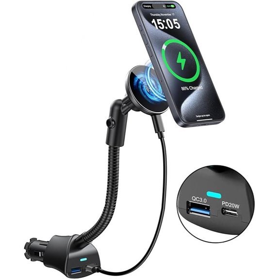 Magsafe 15W Car Mount Wireless Phone Charger