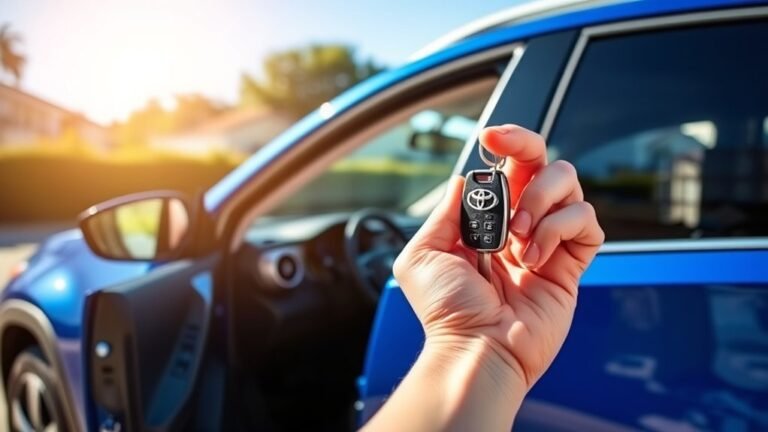 manual key rav4 operation