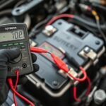measuring toyota supra battery voltage