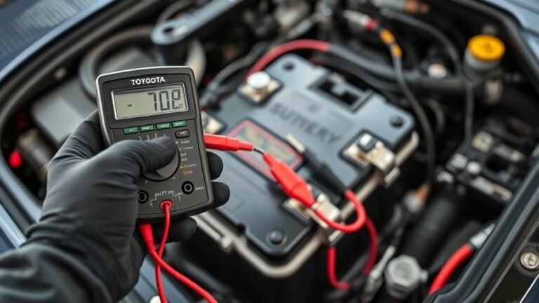 measuring toyota supra battery voltage