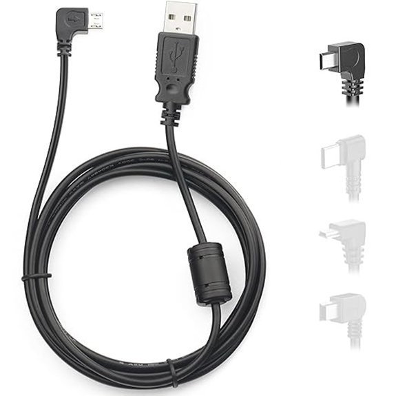 YQMAJIM Dash Cam Power Cord (3Ft Micro USB)
