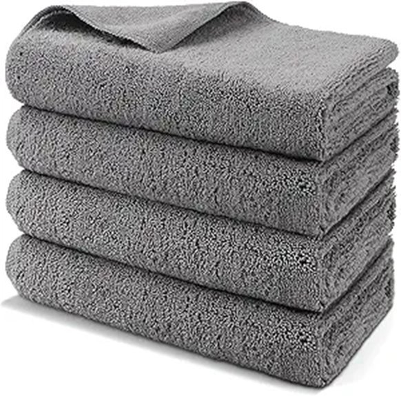 HOMEXCEL Large Microfiber Car Drying Towels (4 Pack)