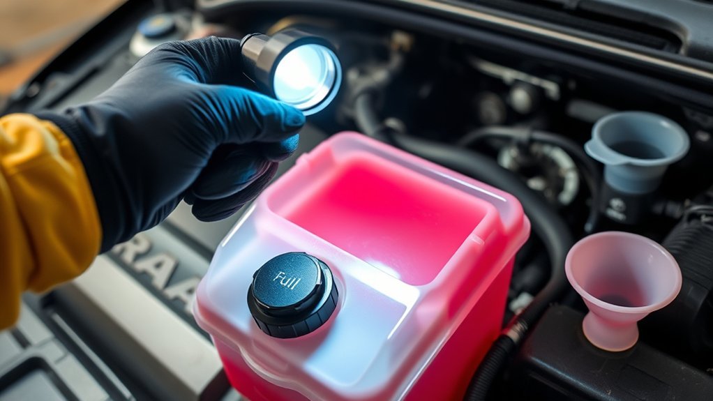 monitor coolant levels regularly