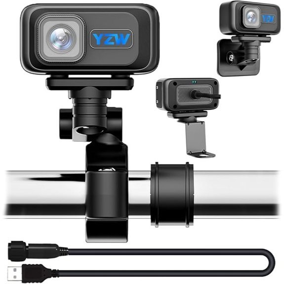 YZW MT100 2K Motorcycle Handlebar Dash Cam