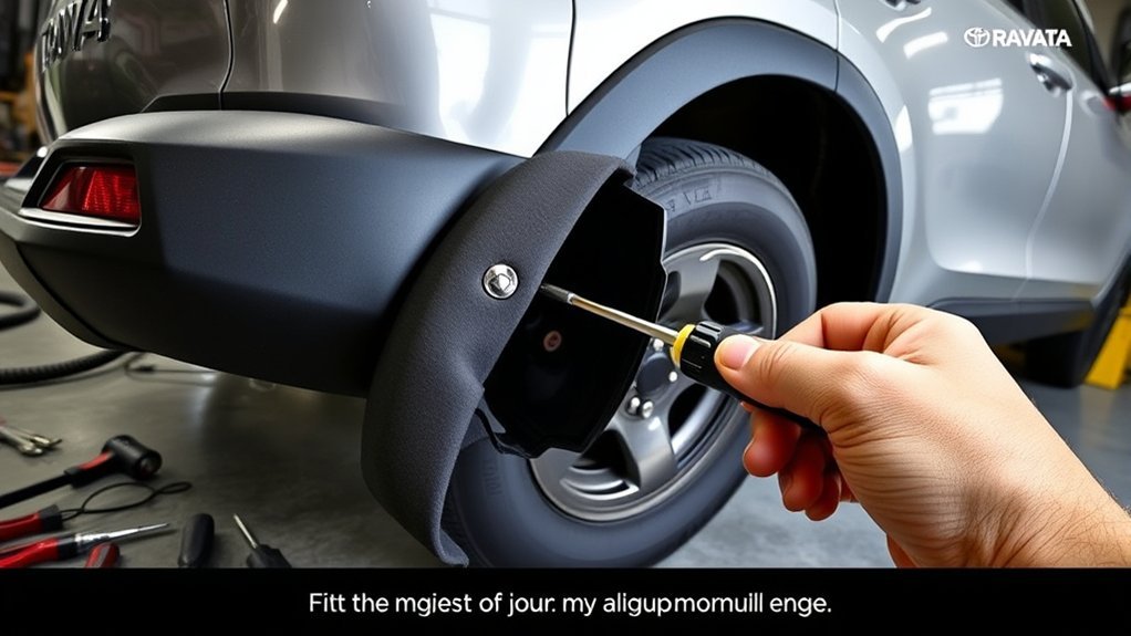 mud guard installation challenges