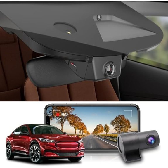 Fitcamx Front and Rear Dash Cam for Ford Mustang