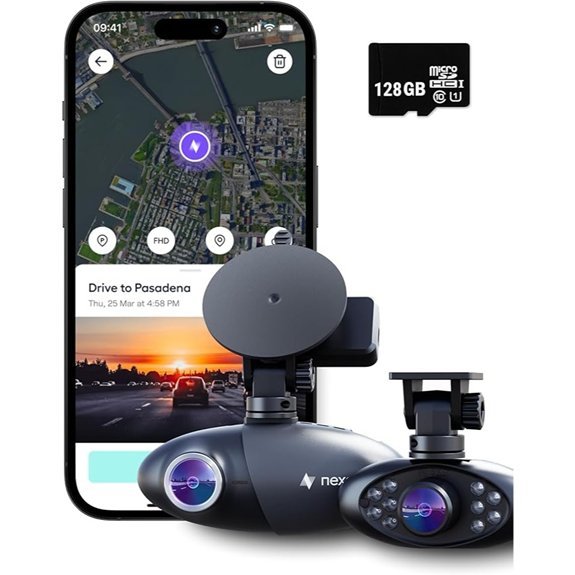 Nexar Pro Dual HD Dash Cam with 1-Year Subscription