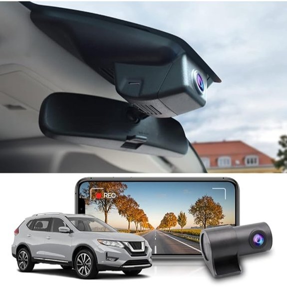 Fitcamx 4K Dual Dash Cam for Nissan Rogue