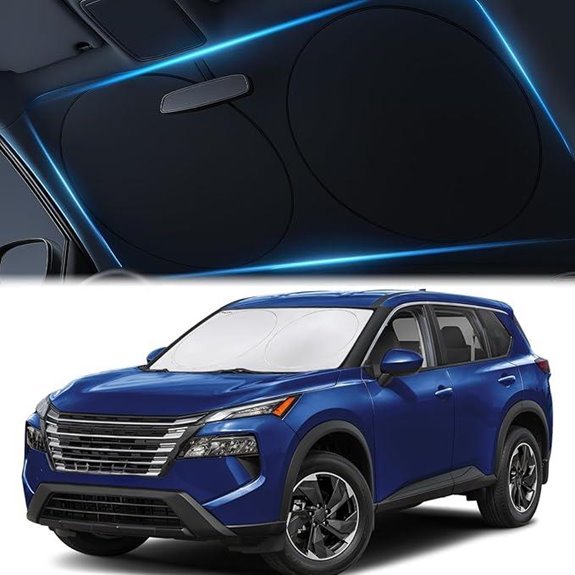 Magnelex Car Windshield Sunshade with No-Light-Pass Technology