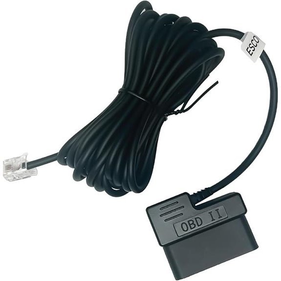 Escort Radar Detector Power Cord OBDII to RJ11