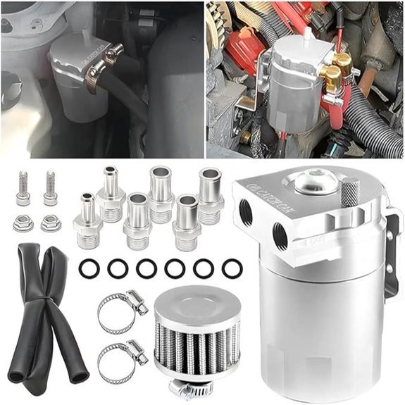 AICEL Baffled Oil Catch Can Kit (300ml)