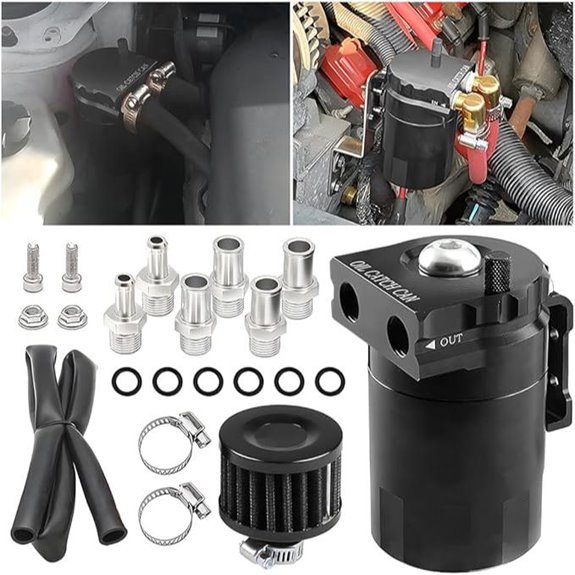 AICEL Baffled Oil Catch Can Kit 300ml