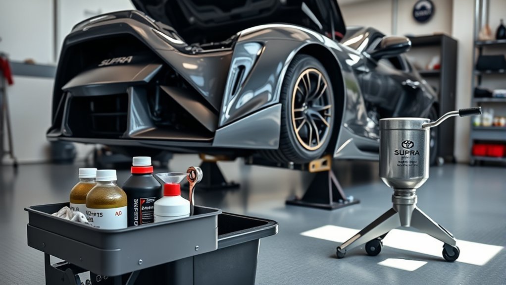 oil change essentials gathered